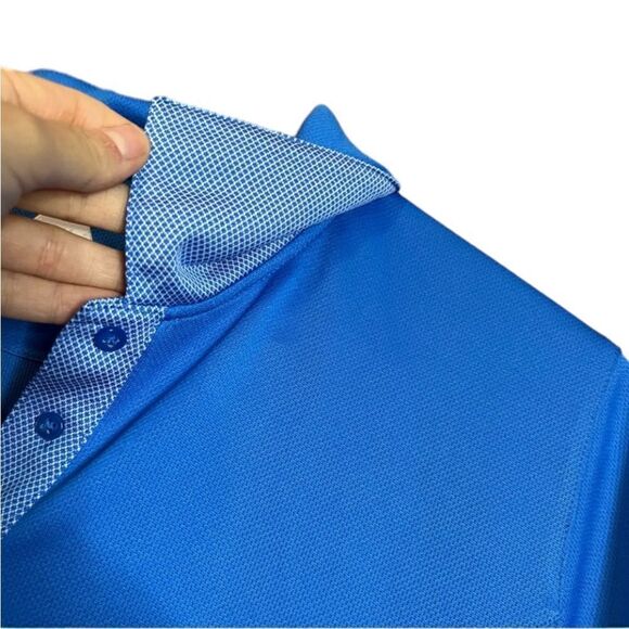 3 for $30! Bollé blue short sleeve polo shirt. Size medium - Picture 2 of 8